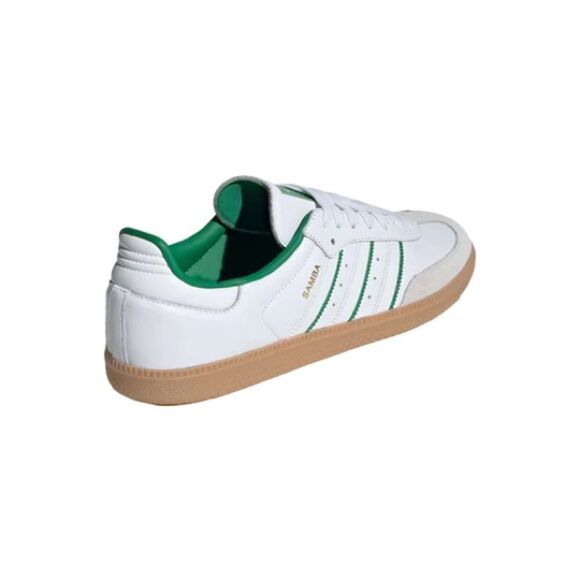 New Adidas Samba OG Shoes Cloud White Green JI2044 Men’s Size 12.5 - Picture 4 of 6